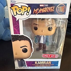 Funko POP Ms. Marvel Kamran Vinyl Figure with Teal Gloves and Blue Jacket